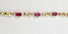 Estate Ruby Bracelet in Yellow Gold