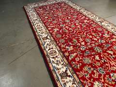 FINE SILK & WOOL KASHAN RUNNER 2.7x13.2