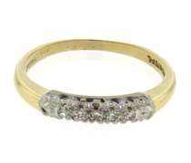 Dazzling Yellow Gold Diamond Band
