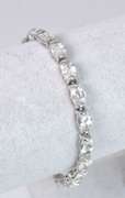 Flashy CZ Tennis Bracelet in Sterling Silver