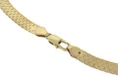 Impressive Yellow Gold Wide Woven Necklace