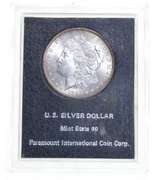 MS60 1884 Morgan Silver Dollar - Graded PICC