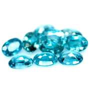 Brilliant 7.25ct sky blue Zircon set