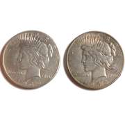 1935 P & S Peace Dollars