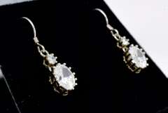 Playful CZ Dangle Earrings in Sterling Silver