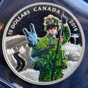 2016 Canadian $15 Silver Coins Colorized Heroes.