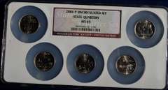 2004-P Uncirculated Set State Quarters MS65 NGC