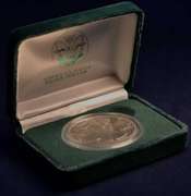1989 Silver Eagle with Box and Paper