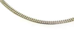 Italian Sterling Silver Omega Necklace