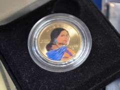 Lot Of Various Coins In Display Holders.