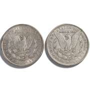 1891  & 1891 O Morgan Dollars