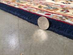 STUNNING SILK &WOOL PERSIAN KASHAN RUG 9x12.2