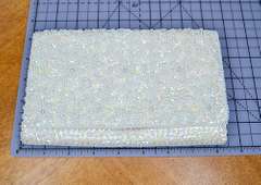 Vintage Beaded Envelope Clutch Handmade in Hong Kong