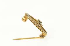 14K Yellow Gold Order of the Eastern Star Enamel Seed Pearl Pin/Brooch