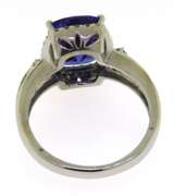 Unforgettable White Gold Tanzanite and Diamond Ring