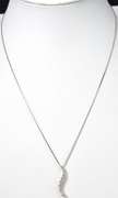 Precious 1/5CTW Diamond Journey-Style Necklace in White Gold