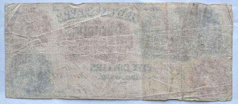 $ 5 State Of Georgia Savannah Nov 4 1859  Note