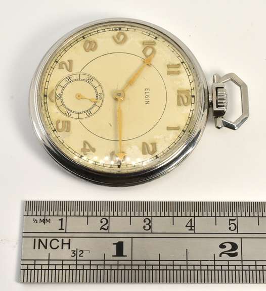 Classic Elgin Pocket Watch in Nickel
