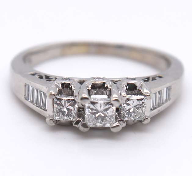 Majestic White Gold Diamond anniversary Ring