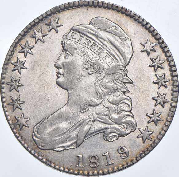 1819/8 Capped Bust Half Dollar - 103 EDS R4+ - LG 9