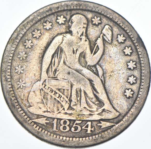 1854-O Seated Liberty Dime