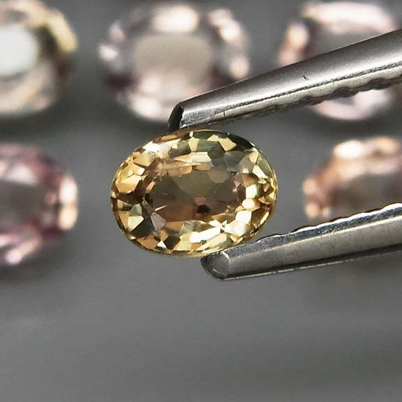 Unheated! 6.87ct set of Songean Sapphires