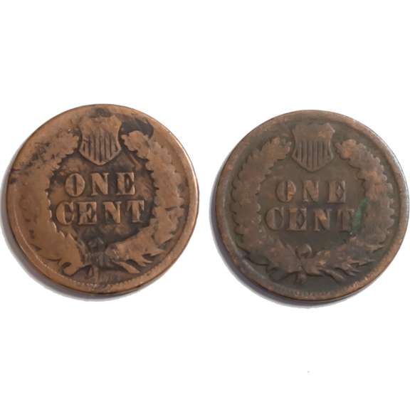 1873 and 1876 Indian Head Cents