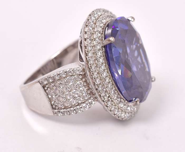 Majestic Purple Gemstone Ring in Sterling Silver