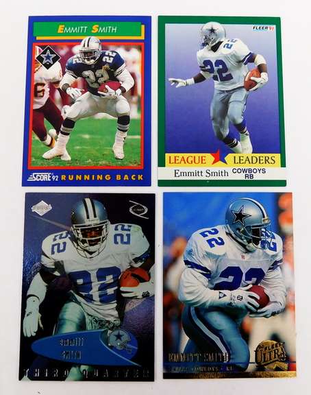 4 Emmitt Smith Football Cards