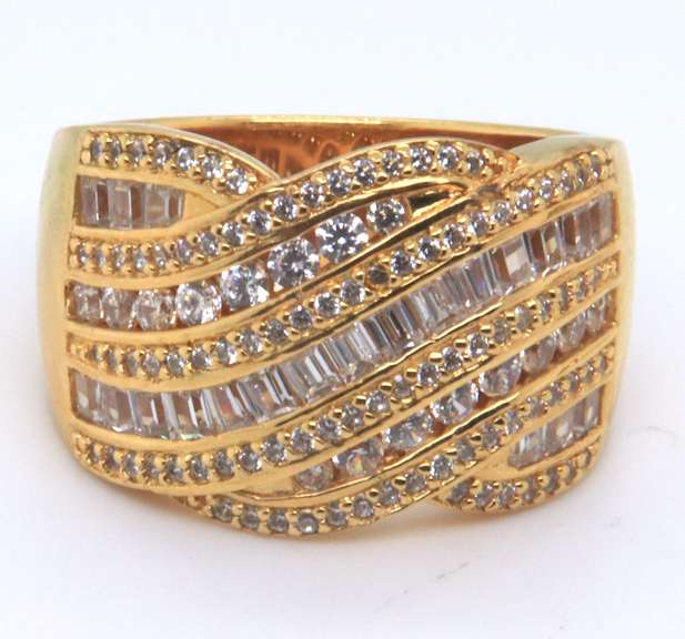 Lot of 2 Cubic Zirconia Rings