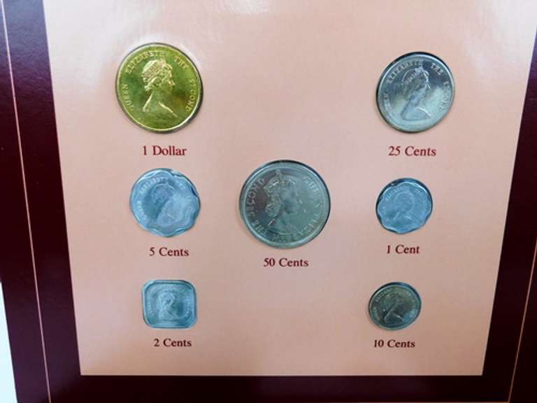 4 Coin Sets of Nations with Stamps, All Sealed