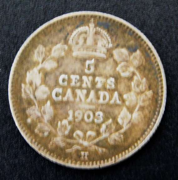 Rare 1903 Canada 5 Cent Coin