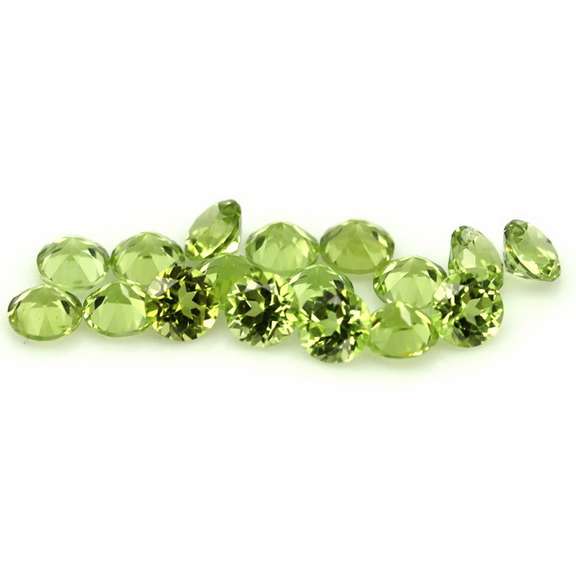Dazzling 4.97ct untreated apple green Peridot set