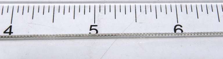 Italian Sterling Silver Box Chain Necklace