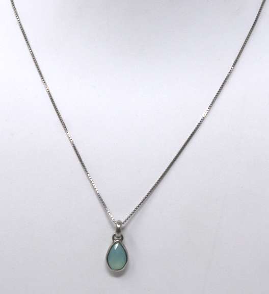 Vintage Italian Sterling Silver Pendant on Chain