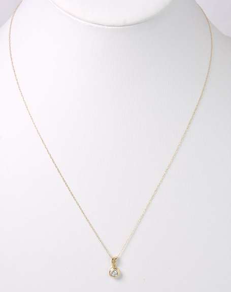 Dreamy Diamond Pendant Necklace in 14k Yellow Gold