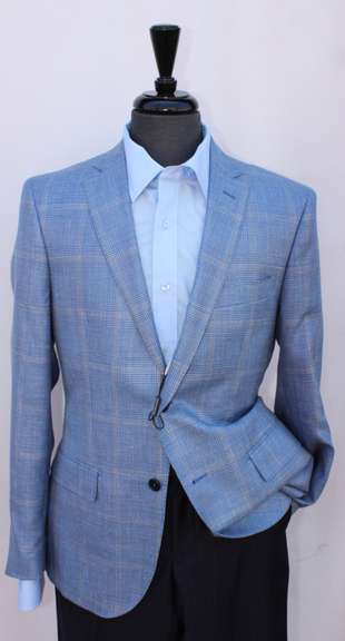 Wool & Silk Fabric, Modern Fit Sport Jacket by Galante