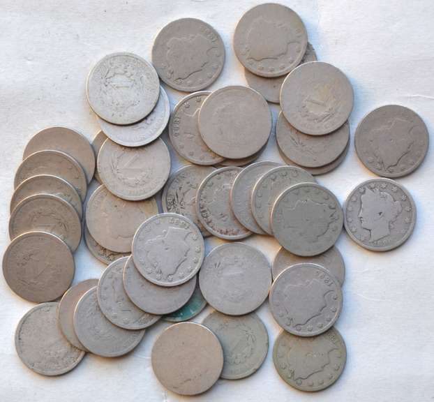 4 Each 1890-1899 V Nickels