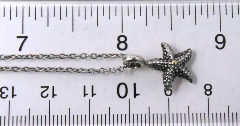 Sterling Silver Starfish Pendant on Chain