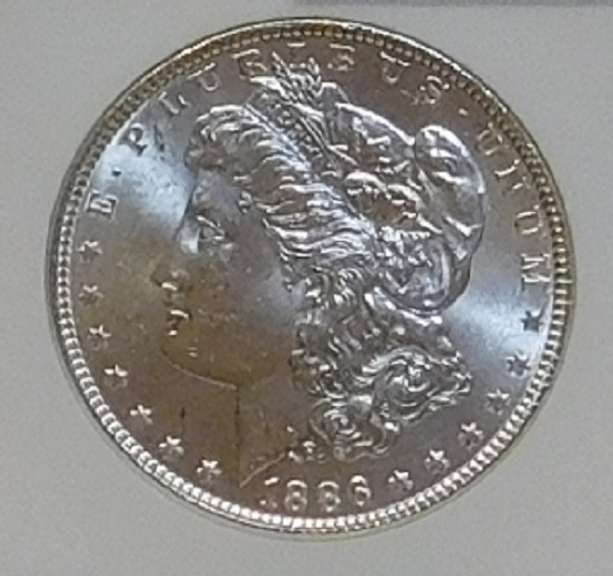 1886 Morgan Dol NGC MS-63, looks GEM