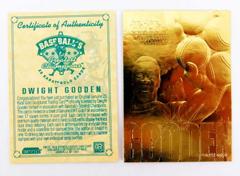 Dwight Gooden 1998 23KT Gold Baseball Card