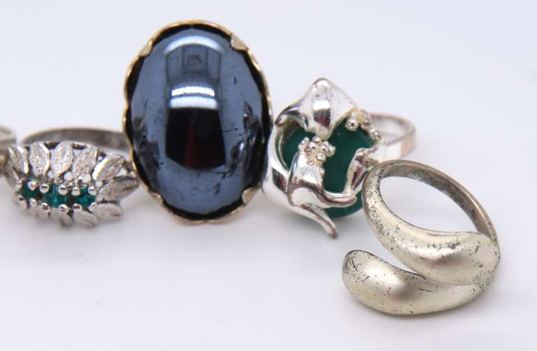 Vintage Sterling Silver Lot of Rings