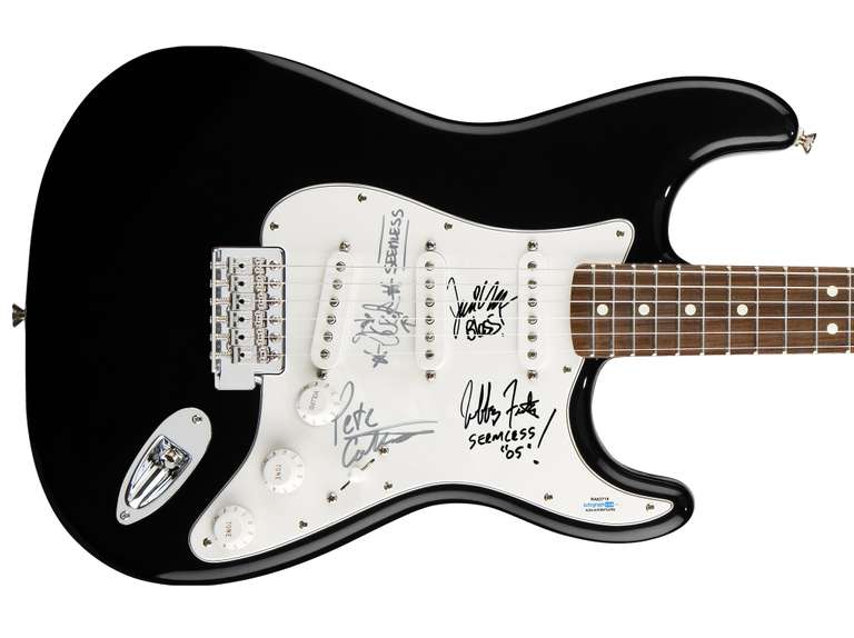 Seemless Autographed Signed Guitar ACOA