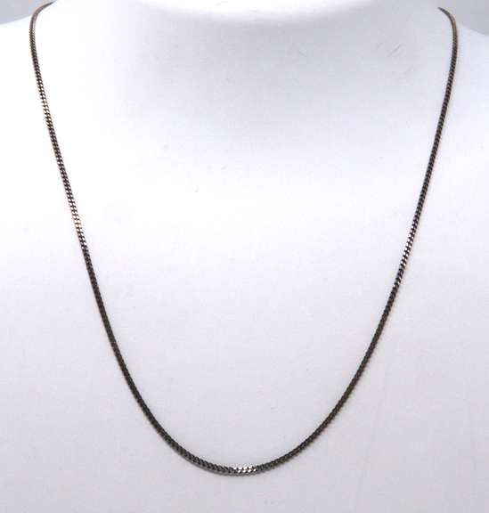 Vintage Sterling Silver Chain Necklace