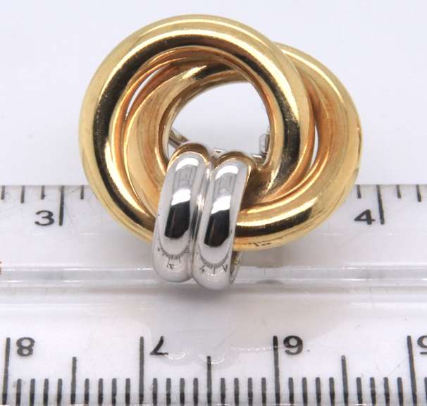 Fabulous 18kt Interlocking Circle Earrings