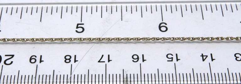 Vintage Sterling Silver Rope Chain Necklace