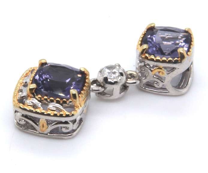 Sterling Silver Gemstone Charm Pendant