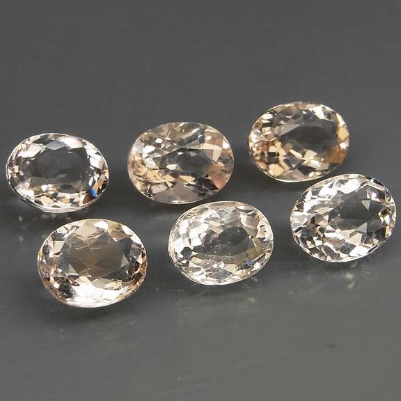 Whisper pink! 6.16ct untreated Morganite set