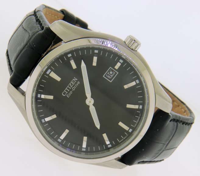 Citizen Eco Drive Corso Quartz Black Dial Watch