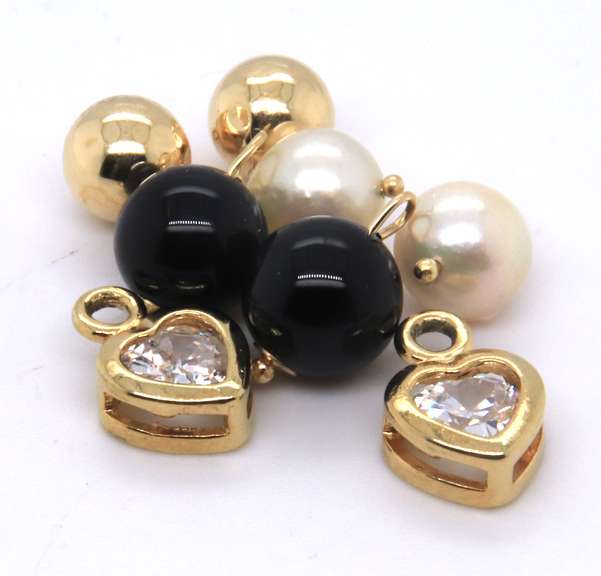 Beautiful Yellow Gold Hoop Charms